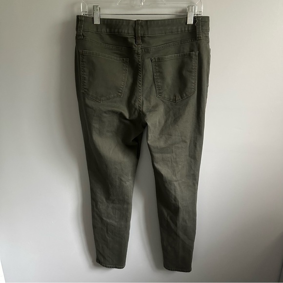 St. John's Bay Skinny Leg Jeans, Olive Army Green Size 10 | Cotton blend - Picture 7 of 9